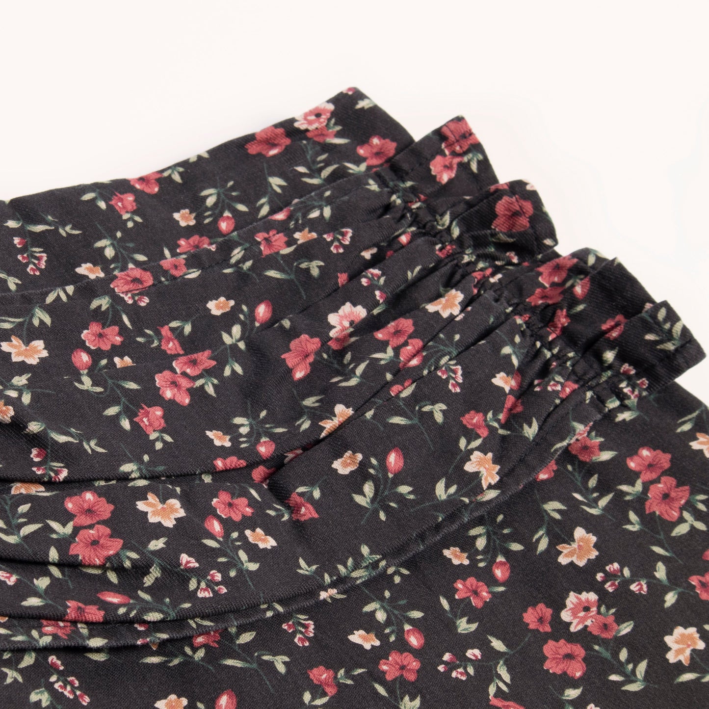 Floral Ruffle Wrap Skirt